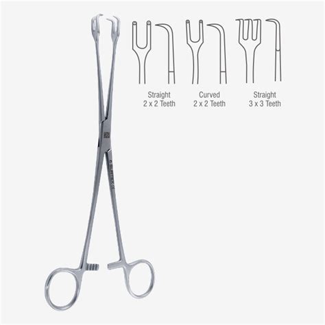 SURTEX® Schroeder Uterine Tenaculum Forcep - Multiple Prongs