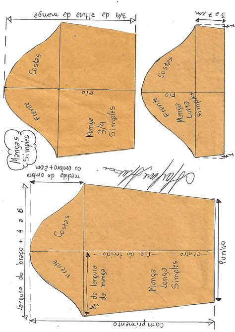 Moldes de mangas Imagui