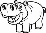 Baby Hippo Coloring Pages sketch template
