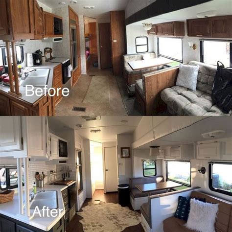 25 Best RV Camper Interior Remodel Ideas (Before And After Picture ...