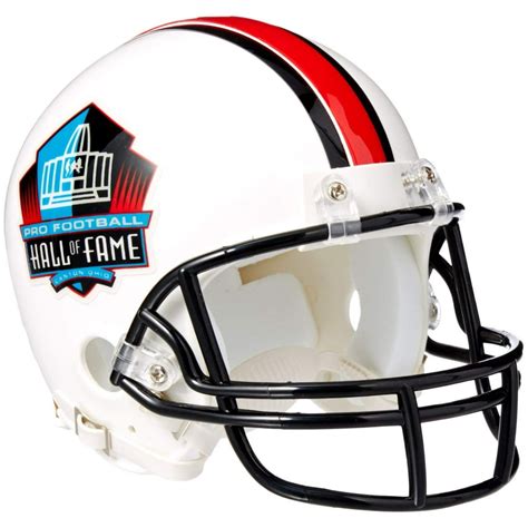 Riddell - NFL Hall of Fame Replica Mini Helmet, Medium, Black/White ...