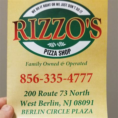 Rizzo's Pizza - Posts - West Berlin, New Jersey - Menu, prices ...