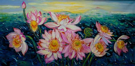 Flower Paintings | 75+ Vietnamese Floral Paintings - Nguyen At Gallery