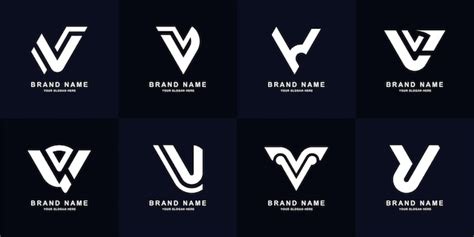 Premium Vector | Collection letter v monogram logo design