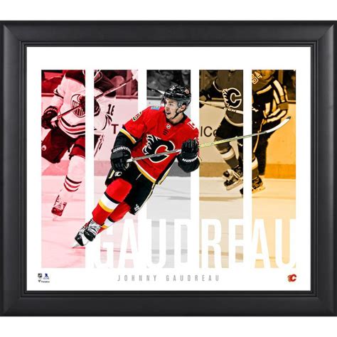 Johnny Gaudreau Calgary Flames Fanatics Authentic Framed 15'' x 17 ...