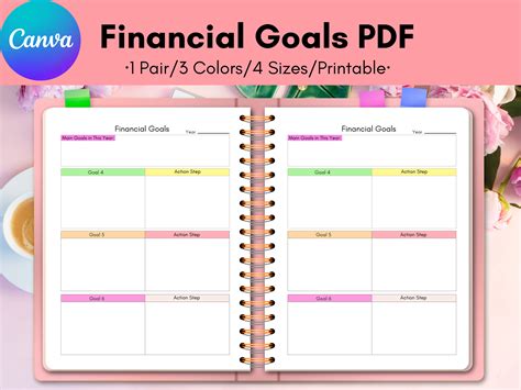 Financial Goals Sheet,Financial Planning Graphic by Laxuri Art ...