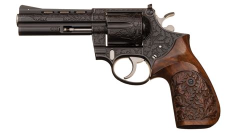 Engraved Korth Eichenlaub Combat Double Action Revolver | Rock Island Auction