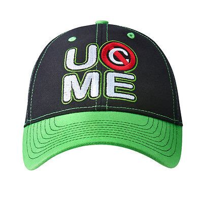 WWE AUTHENTIC JOHN CENA Neon Green Never Give Up Baseball Cap Hat BRAND ...