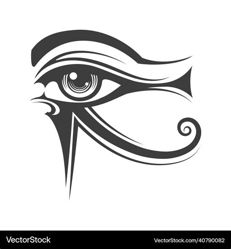 Eye of horus ancient egyptian symbol tattoo Vector Image