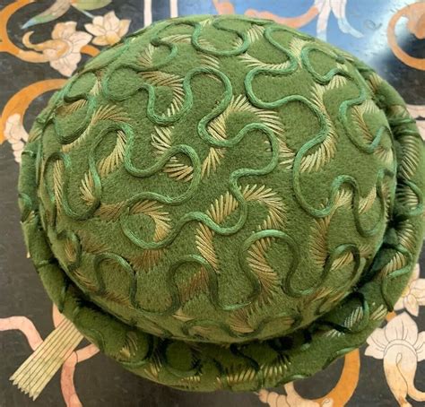 Vintage Moss Green Gorgeous Hat By Pinehurst Fifth A… - Gem