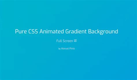 5 CSS Animated Backgrounds | FrontBackend