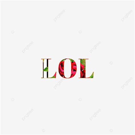 Lol Text PNG Picture, Plants Lol Word Art Hand Painting Illustration Text, Lol, Plants, Hand ...