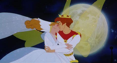 Disney Screencaps.com Thumbelina & Prince Cornelius kiss | Disney princess art, Thumbelina ...