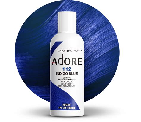 Blue Hair Dye Bottle