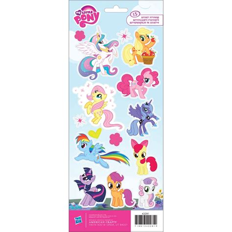 Cardstock Stickers 4.75" x 12" Sheet, My Little Pony - Walmart.com