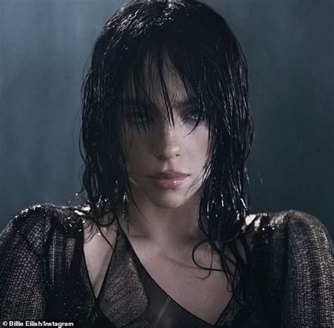 Billie Eilish is dripping wet in black mesh for her fragrance campaign - Hot Lifestyle News