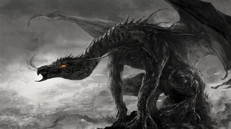 artwork, Dragon, Fire, Black, Dark Wallpapers HD / Desktop and Mobile ...