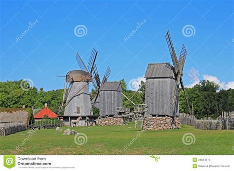 Windmills stock image. Image of windmill, scenery, natural - 34844673