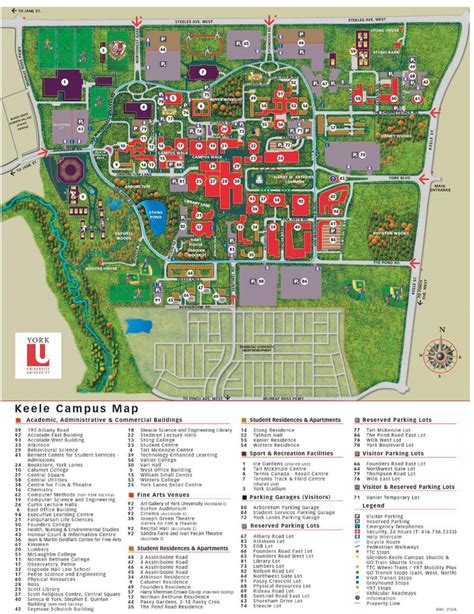 York university keele campus map - Map of York university keele campus (Canada)