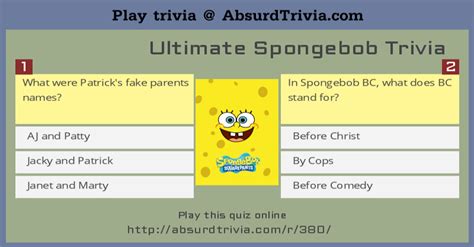 Ultimate Spongebob Trivia