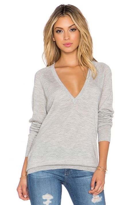 Incredible Deep V Neck Sweater Women - Fashionoon | Spring sweater outfits, Revolve clothing ...