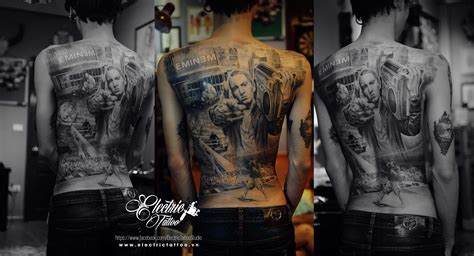 Eminem, Slim Shady tattoo full back Eminem Tattoo, Slim Shady, Electric, Tattoos, Tatuajes ...