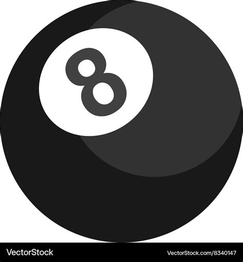 Eight ball Royalty Free Vector Image - VectorStock