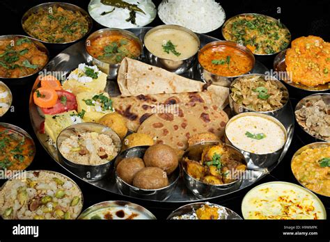 Rajasthani Maharaja Thali, Pune, India Stock Photo - Alamy