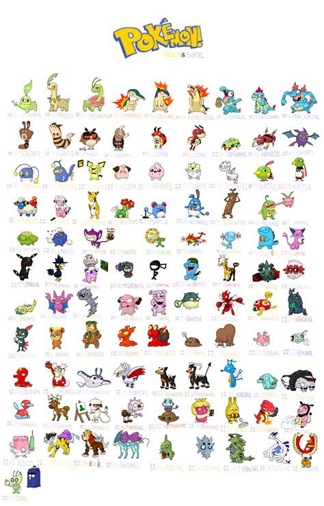 POKEMON! Generation 2 by AwesomeHippie | Pokemon pokedex, Pokemon ...