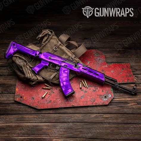 Purple Chrome Gun Skin Vinyl Wrap for AK 47 – GunWraps.com