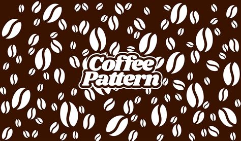 coffee beans pattern background. Seamless Coffee Bean Pattern for packaging. coffee beans ...