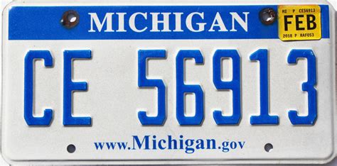 2018 Michigan Truck #CE56913 | Old Michigan License Plates