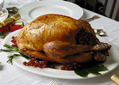 Roast turkey with stuffing and gravy recipe