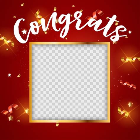 Premium Vector | Congratulations template background