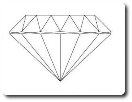 Diamond line drawing | Four Grainer