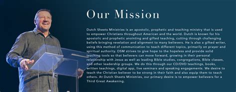 ABOUT | Dutch Sheets Ministries