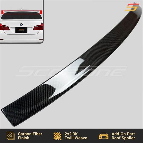 Scopione Carbon Fiber Rear Roof Spoiler for BMW 5 Series F10