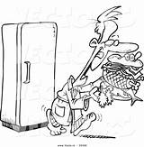 Fridge Coloring Page At GetColoringscom  Free Printable Colorings sketch template