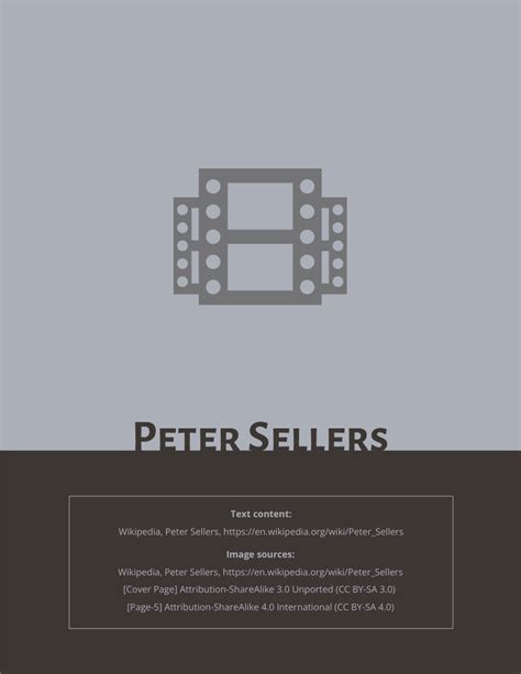 Peter Sellers Biography | Biography Template