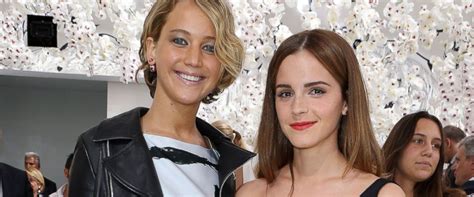 Must-See Photos! Jennifer Lawrence and Emma Watson Goof Off at Fashion ...