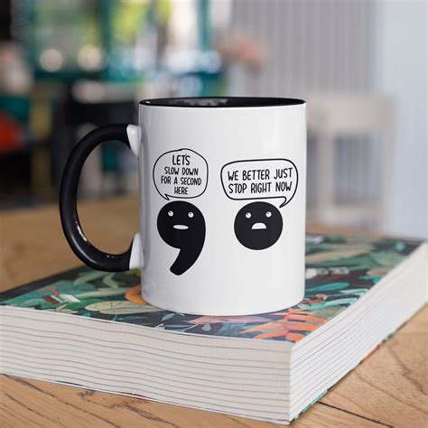 Punctuation English Mug Funny English Teacher Coffee Mugs - Etsy