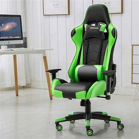 Reclining green gaming chair - Furniture Choice Kenya