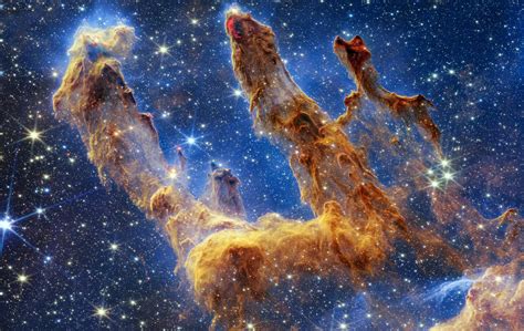 El Telescopio Espacial Webb captura un increíble retrato repleto de estrellas de los Pilares de ...