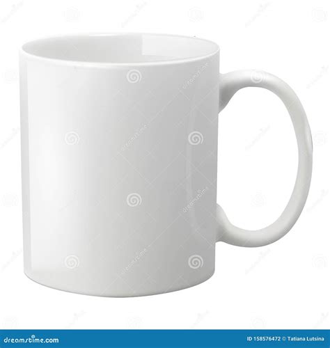 Template Ceramic Clean White Mug with a Matte Effect, without the Bright Glare. Stock ...