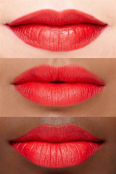 Kismet bright orange red Ultra Satin liquid lipstick lip swatches # ...