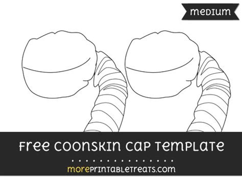 Coonskin Cap Template – Medium