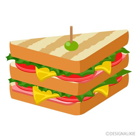 Club Sandwich Clip Art Free PNG Image｜Illustoon