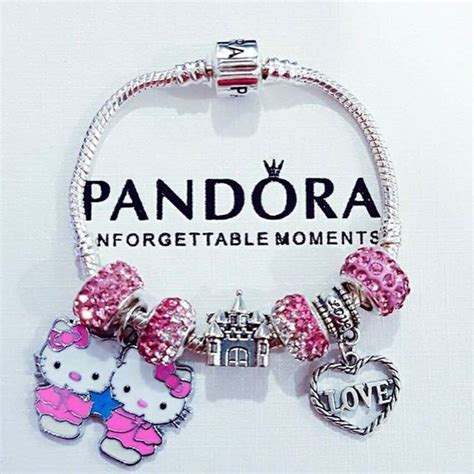 Pandora inspired hello kitty, Women's Fashion, Jewelry & Organisers ...