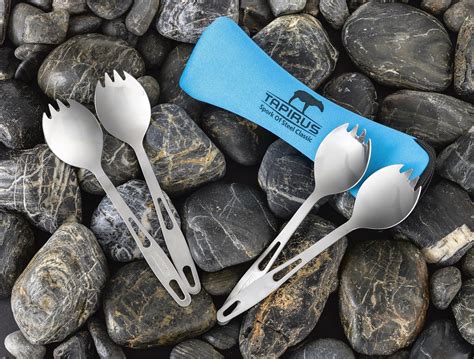 Reusable & Light FBA_SOSC4 Hiking Or Backpacking Carrying Case Spoon ...