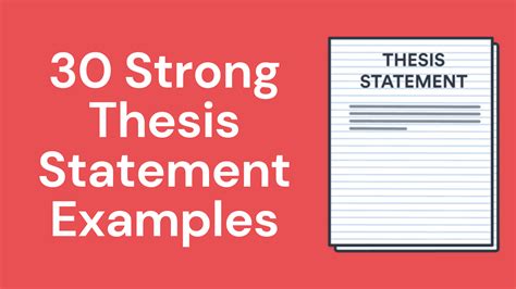 30 Strong Thesis Statement Examples For Your Research Paper - Acknowledgement World